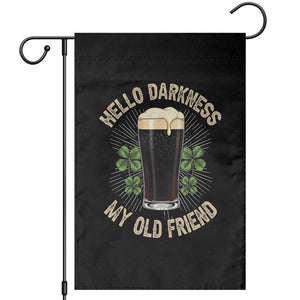 Irish Shamrock Beer Day Garden Flag Hello Darkness My Old Friend TS10 Black Print Your Wear