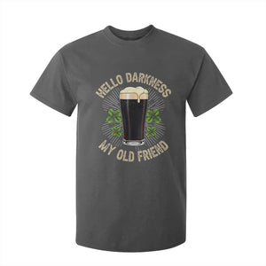Irish Shamrock Beer Day T Shirt For Kid Hello Darkness My Old Friend TS10 Dark Heather Print Your Wear