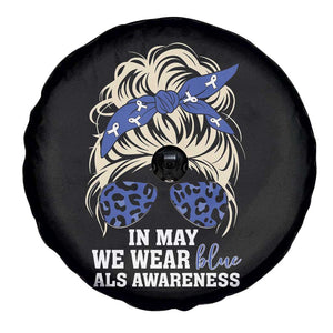 ALS Awareness We Wear Blue In May Spare Tire Cover TS10 Print Your Wear