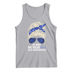 ALS Awareness We Wear Blue In May Tank Top TS10 Athletic Heather Print Your Wear