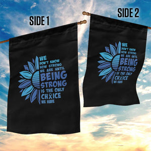 ALS Awareness Garden Flag Blue Ribbon Stronger Survivor TS10 Print Your Wear