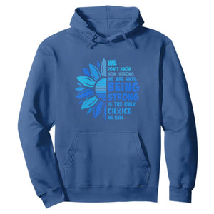 ALS Awareness Hoodie Blue Ribbon Stronger Survivor TS10 Royal Blue Print Your Wear