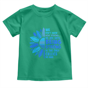 ALS Awareness Toddler T Shirt Blue Ribbon Stronger Survivor TS10 Irish Green Print Your Wear