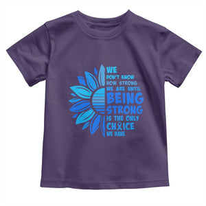 ALS Awareness Toddler T Shirt Blue Ribbon Stronger Survivor TS10 Purple Print Your Wear