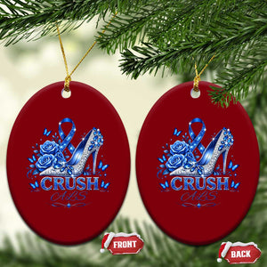 ALS Awareness Ceramic Ornament Blue Ribbon Women Crush ALS TS10 Print Your Wear