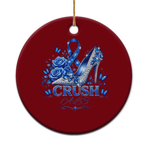 ALS Awareness Ceramic Ornament Blue Ribbon Women Crush ALS TS10 1pc Red Print Your Wear