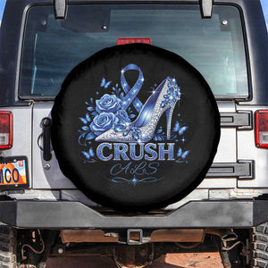 ALS Awareness Spare Tire Cover Blue Ribbon Women Crush ALS TS10 No hole Black Print Your Wear