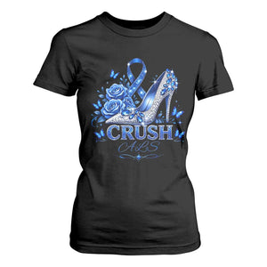 ALS Awareness T Shirt For Women Blue Ribbon Women Crush ALS TS10 Black Print Your Wear