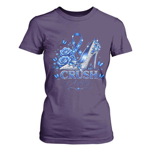 ALS Awareness T Shirt For Women Blue Ribbon Women Crush ALS TS10 Purple Print Your Wear