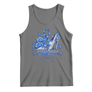 ALS Awareness Tank Top Blue Ribbon Women Crush ALS TS10 Black Heather Print Your Wear