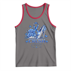 ALS Awareness Tank Top Blue Ribbon Women Crush ALS TS10 Deep Heather Red Print Your Wear