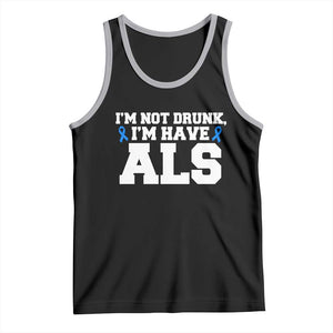 ALS Awareness Tank Top Im Not Drunk I Have ALS TS10 Black Athletic Heather Print Your Wear