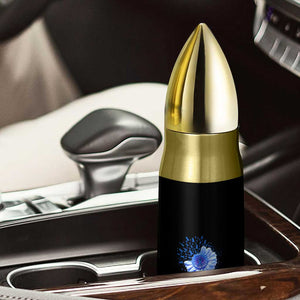ALS Awareness Bullet Tumbler Blue Ribbon Sunflower ALS Warrior TS10 Print Your Wear