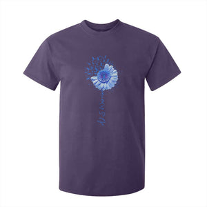ALS Awareness T Shirt For Kid Blue Ribbon Sunflower ALS Warrior TS10 Purple Print Your Wear