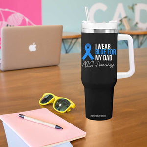 I Wear Blue For My Dad ALS Awareness Tumbler With Handle TS10 Print Your Wear