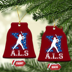 ALS Awareness Ceramic Ornament Baseball Strike Out ALS Support TS10 Print Your Wear