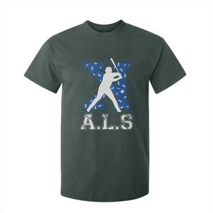 ALS Awareness T Shirt For Kid Baseball Strike Out ALS Support TS10 Dark Forest Green Print Your Wear