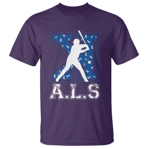 ALS Awareness T Shirt Baseball Strike Out ALS Support TS10 Purple Print Your Wear