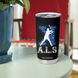 ALS Awareness Tumbler Cup Baseball Strike Out ALS Support TS10 Print Your Wear