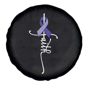 Faith ALS Awareness Spare Tire Cover Blue Ribbon Motivational TS10 Print Your Wear