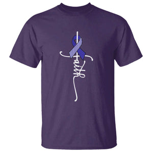 Faith ALS Awareness T Shirt Blue Ribbon Motivational TS10 Purple Print Your Wear