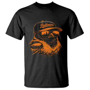 Retro Baltimore T Shirt City Pride Oriole With Sunglasses TS10 Black Print Your Wear