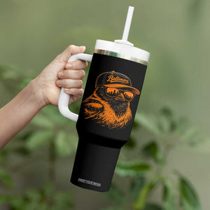 Retro Baltimore Tumbler With Handle City Pride Oriole With Sunglasses TS10 Print Your Wear
