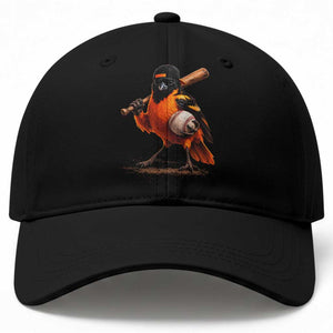 Oriole Baseball Player Baseball Cap Retro Funny Bird Mascot Baseball Fans TS10 Print Your Wear