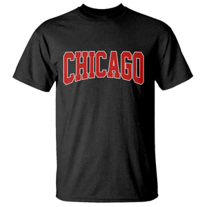 Retro Chicago T Shirt Vintage Chicago Throwback Athletic Sports Style 80s 90s TS10 Black Print Your Wear
