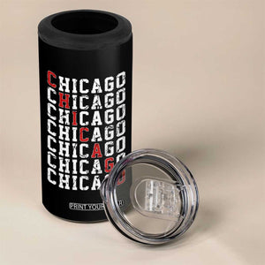 Vintage Chicago 4 in 1 Can Cooler Tumbler Retro Distressed Classic Chicago TS10 Print Your Wear