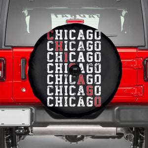 Vintage Chicago Spare Tire Cover Retro Distressed Classic Chicago TS10 Black Print Your Wear