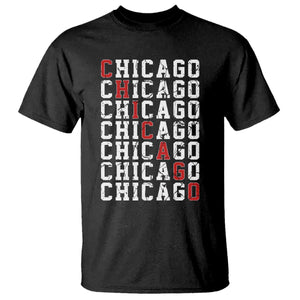 Vintage Chicago T Shirt Retro Distressed Classic Chicago TS10 Black Print Your Wear