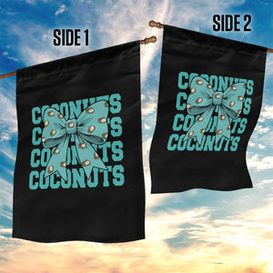 Retro Coconuts Coquette Bow Garden Flag Summer Beach Coconut Fruit Humor TS10 Print Your Wear