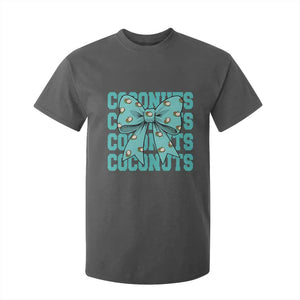 Retro Coconuts Coquette Bow T Shirt For Kid Summer Beach Coconut Fruit Humor TS10 Dark Heather Print Your Wear