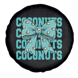 Retro Coconuts Coquette Bow Spare Tire Cover Summer Beach Coconut Fruit Humor TS10 Print Your Wear