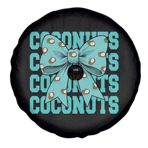 Retro Coconuts Coquette Bow Spare Tire Cover Summer Beach Coconut Fruit Humor TS10 Print Your Wear