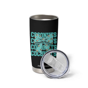 Retro Coconuts Coquette Bow Tumbler Cup Summer Beach Coconut Fruit Humor TS10 Print Your Wear