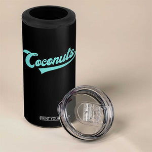 Vintage Coconut 4 in 1 Can Cooler Tumbler Retro Throwback Popular Fruit Humor Coconuts Classic TS10 Print Your Wear