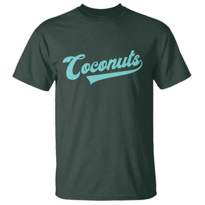 Vintage Coconut T Shirt Retro Throwback Popular Fruit Humor Coconuts Classic TS10 Dark Forest Green Print Your Wear
