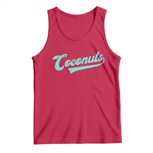Vintage Coconut Tank Top Retro Throwback Popular Fruit Humor Coconuts Classic TS10 Red Print Your Wear