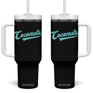 Vintage Coconut Tumbler With Handle Retro Throwback Popular Fruit Humor Coconuts Classic TS10 One Size: 40 oz Black Print Your Wear