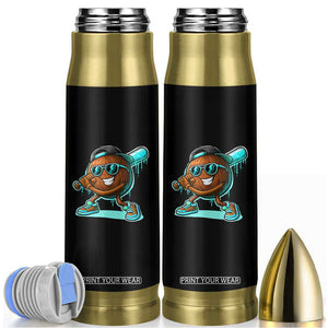 Coconut Baseball Player Bullet Tumbler Funny Baseball Drip Ice Cream Fruit Humor TS10 Black Print Your Wear