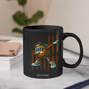 Dabbing Coconut Coffee Mug Retro American Flag Fruit Lover TS10 Print Your Wear