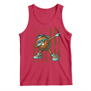 Dabbing Coconut Tank Top Retro American Flag Fruit Lover TS10 Red Print Your Wear