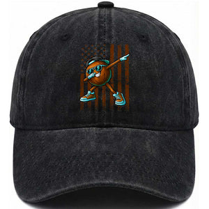 Dabbing Coconut Washed Cotton Baseball Cap Retro American Flag Fruit Lover TS10 Print Your Wear