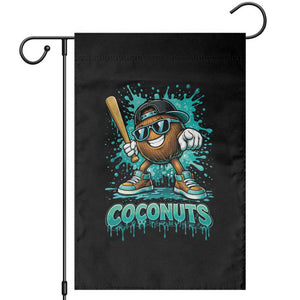 Baseball Coconut Garden Flag Funny Graffiti Splatter Sports TS10 Black Print Your Wear