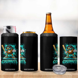 Baseball Coconut 4 in 1 Can Cooler Tumbler Funny Graffiti Splatter Sports TS10 Print Your Wear