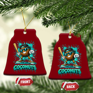 Baseball Coconut Ceramic Ornament Funny Graffiti Splatter Sports TS10 Print Your Wear
