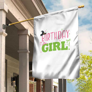 Birthday Girl Garden Flag Witch Pink Green Toddler Baby 1st 2nd 3rd 4th 5th 6th 7th TS10 Print Your Wear