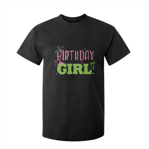 Birthday Girl T Shirt For Kid Witch Pink Green Toddler Baby 1st 2nd 3rd 4th 5th 6th 7th TS10 Black Print Your Wear